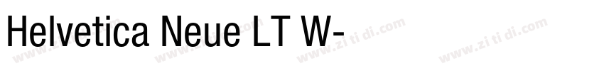 Helvetica Neue LT W字体转换